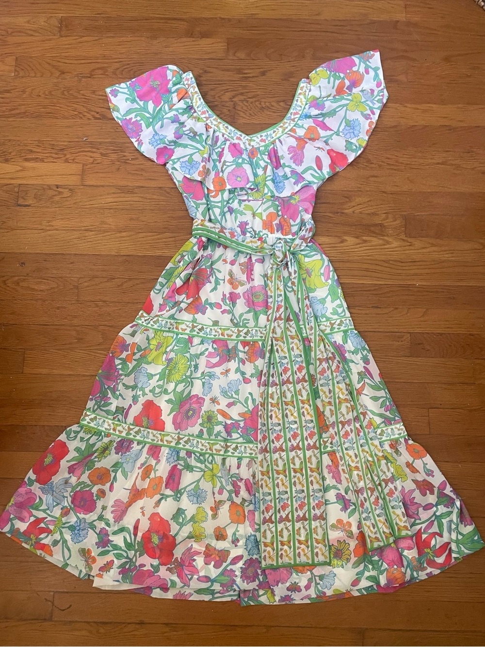 Gretchen Scott Arles Birds & Bees butterfly Dress Size S Garden Wedding